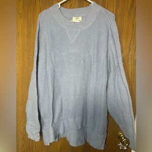 American Eagle Outfitters Light Blue Crew Neck Sweater